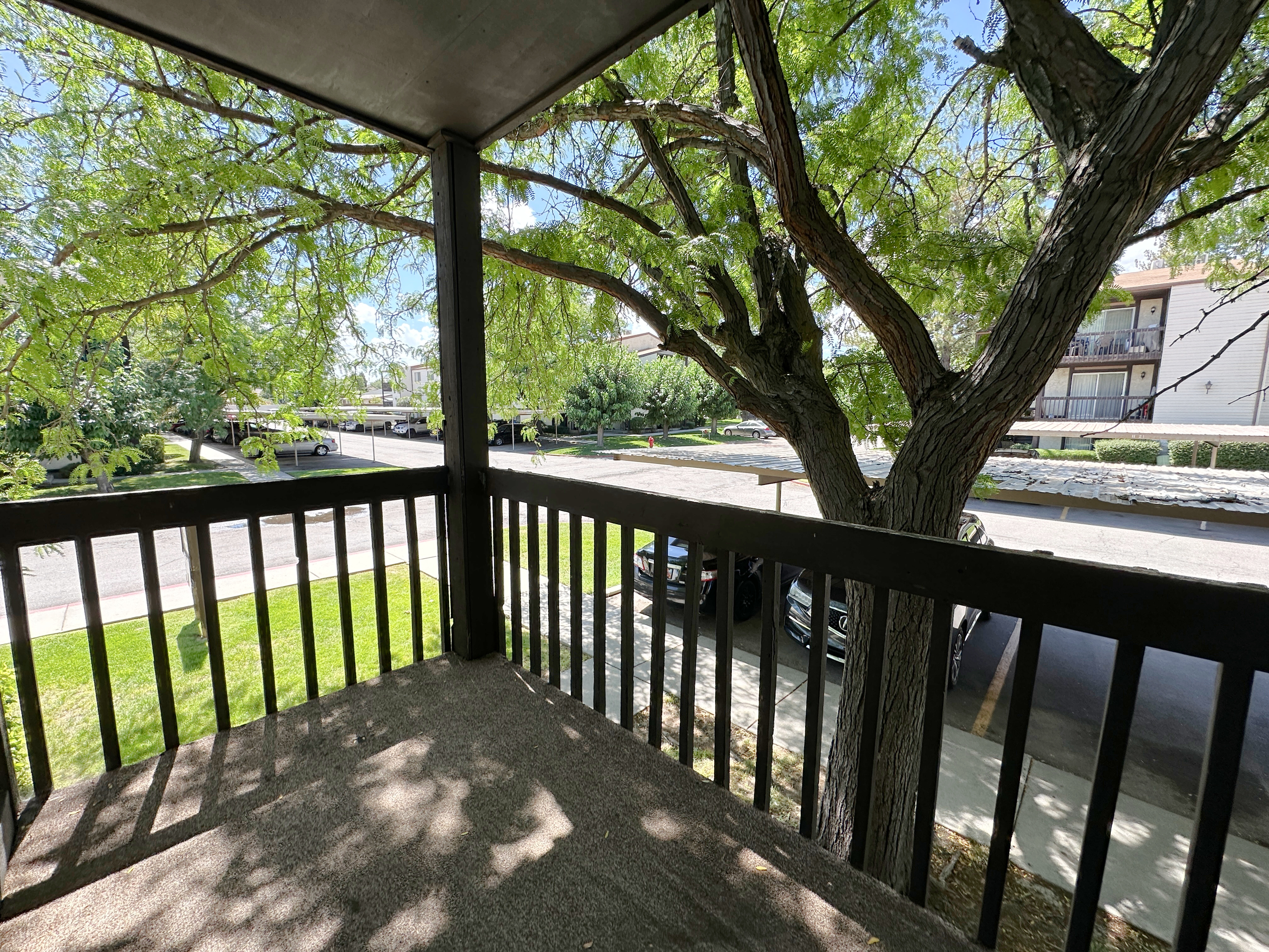 Private balcony with tree views